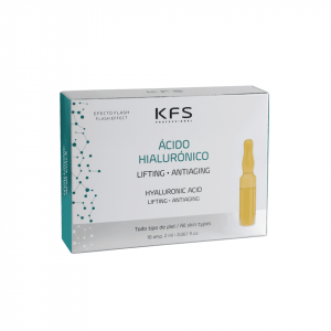 Ampollas ácido hialurónico facial — Efecto flash rejuvenecedor