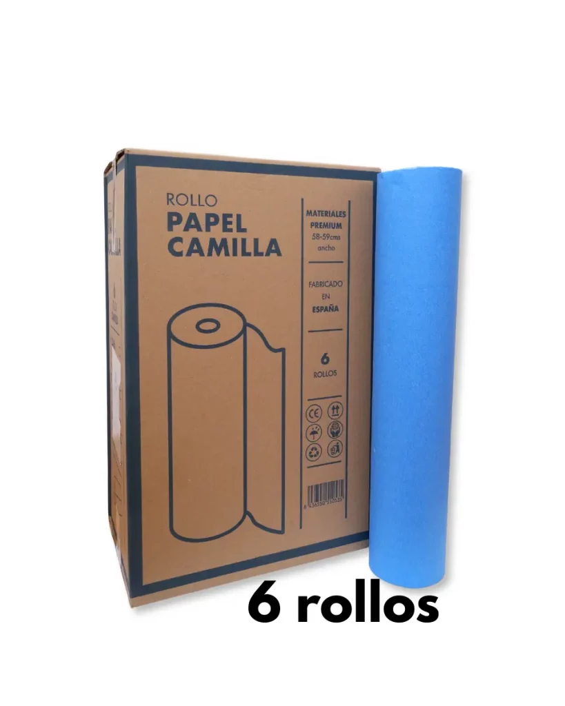 papel de camilla parafinado azul