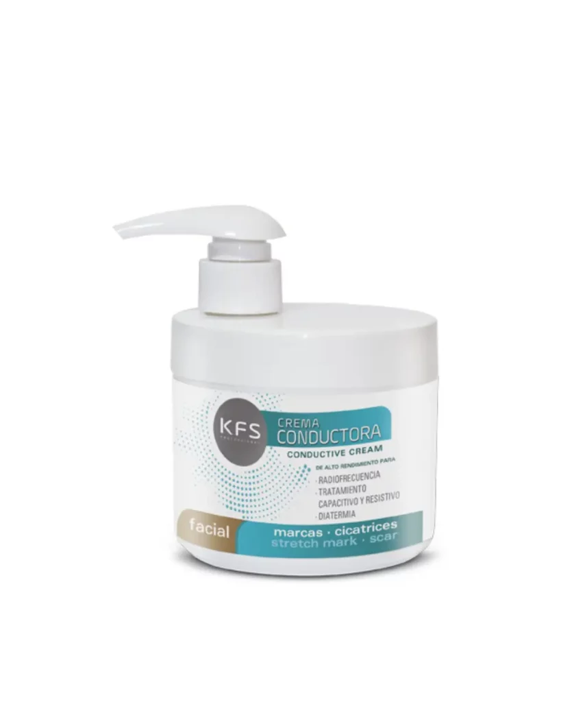 Crema Conductora Radiofrecuencia Facial Marcas y Cicatrices KFS 500 ml