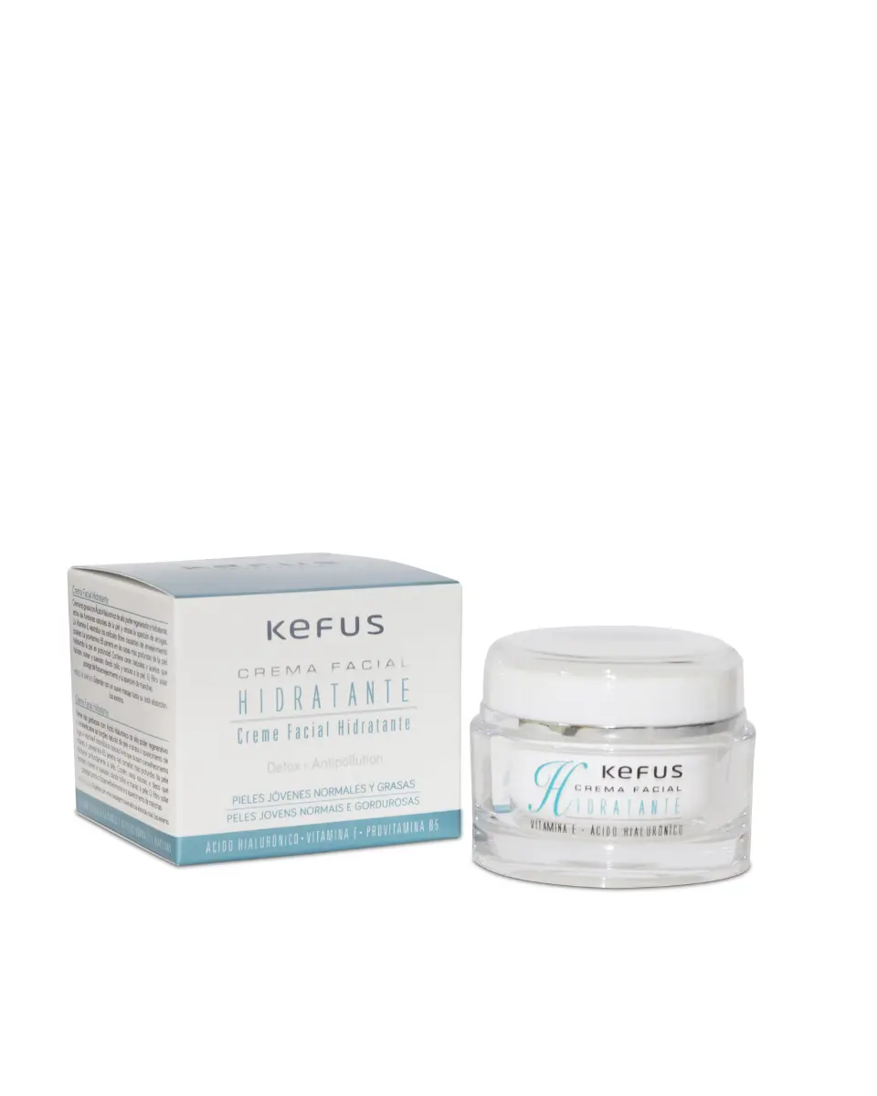 Crema Facial Hidratante con Ácido Hialurónico KEFUS 50 ml