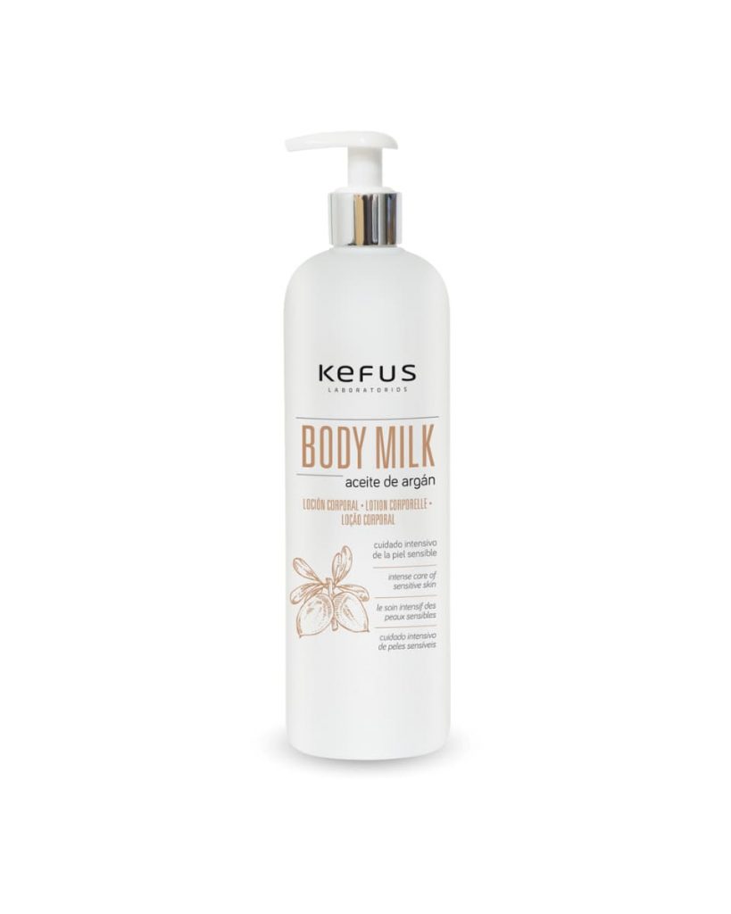 Loción Corporal Body Milk Aceite de Argán Kefus 500 ml