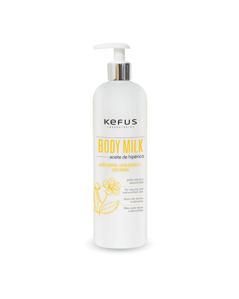 Loción Corporal Body Milk Aceite de Hipérico Kefus 500 ml