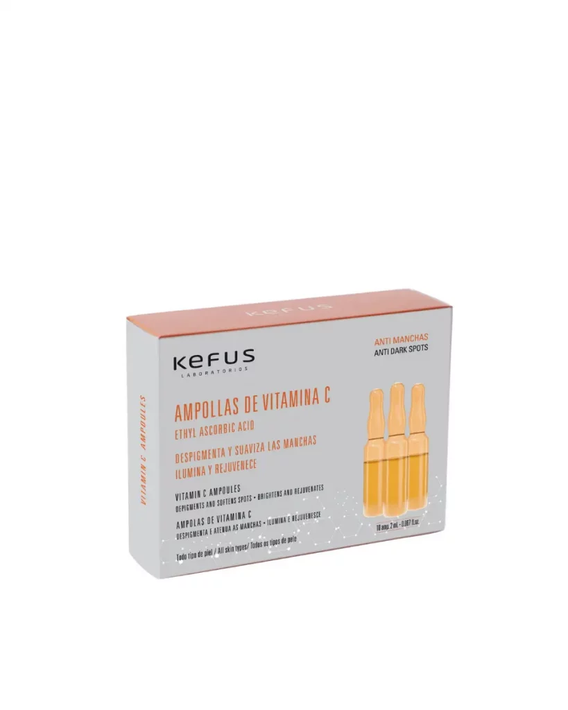 Ampollas Faciales Vitamina C luminosidad KEFUS 10 x 2 ml